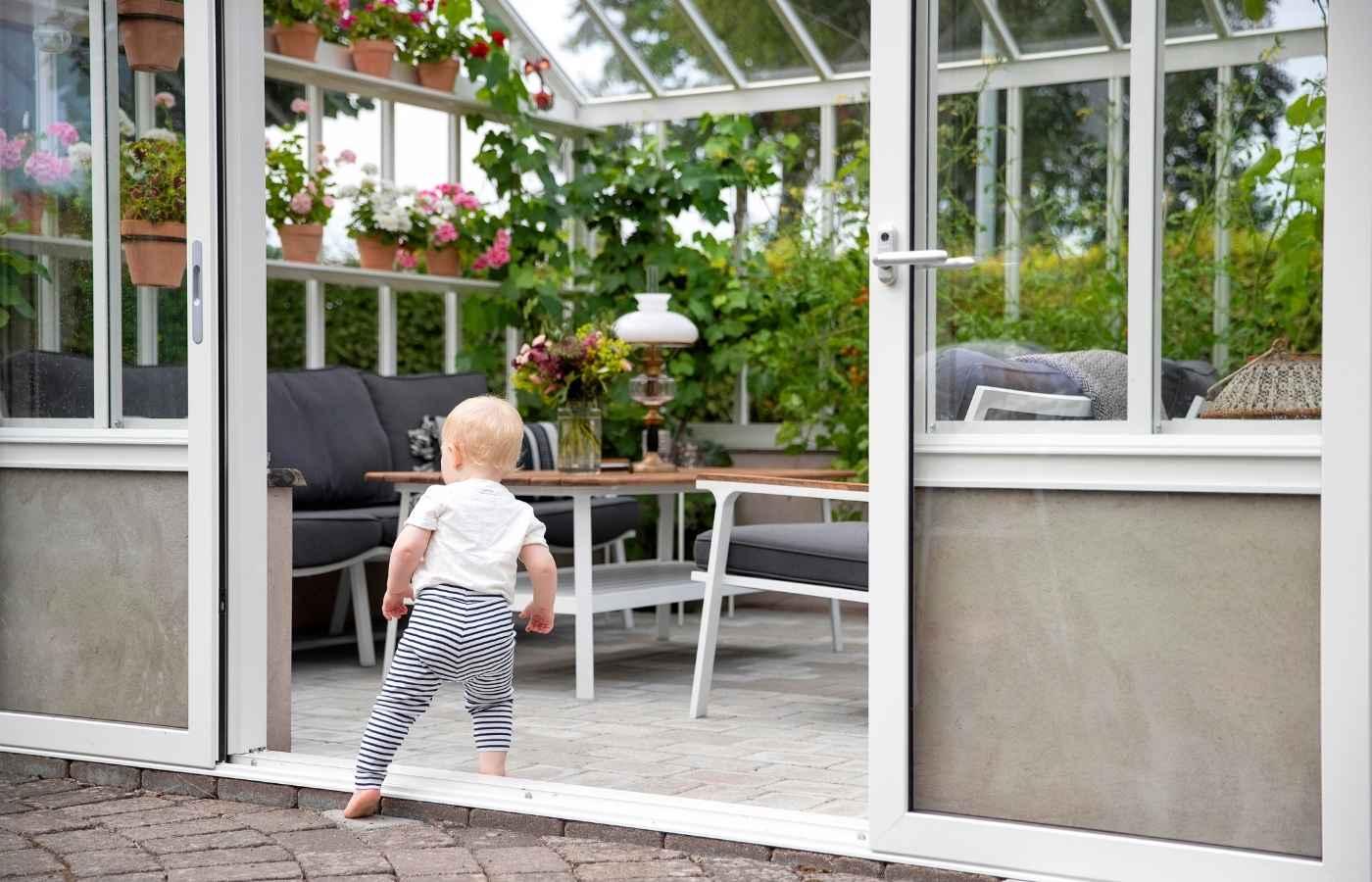 Vaxthus Green Room Elegant Barn Glas